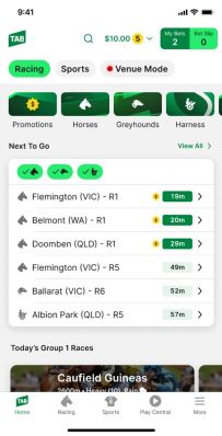 Screenshot of TAB app homescreen. 'More' menu is in the bottom-right corner.