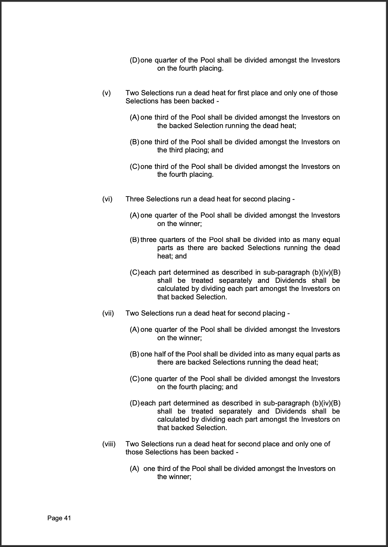 Tabcorp ACT Pty Ltd Totalisator Rules (Racing)