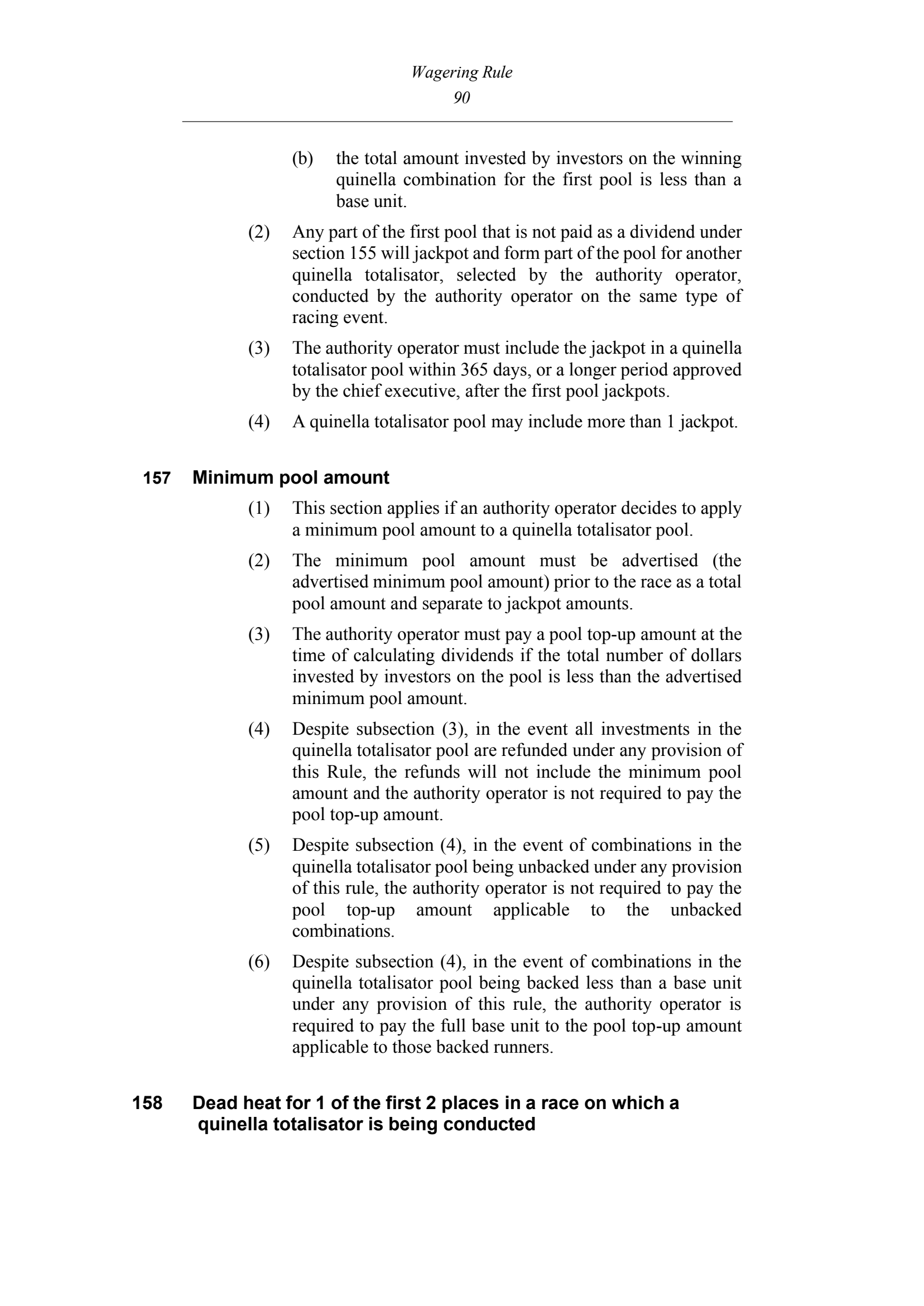 Queensland Wagering Rules (Racing) page 90